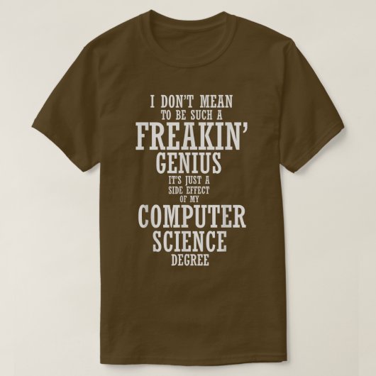 Computer Science Proud Senior Class Afstuderen 202 T-shirt (Design voorkant)