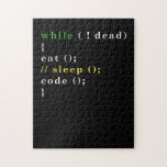 Computer Science Python Programmer Eat Code Slaap Legpuzzel<br><div class="desc">Ken je iemand die van dit t-shirt zou houden? Koop het voor hen als cadeau. Perfect om bij hakkathons,  bij een baan van de softwareontwikkeling,  of bij een huis kantoor te worden gedragen.</div>