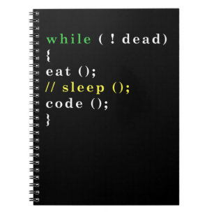 Computer Science Python Programmer Eat Code Slaap Notitieboek