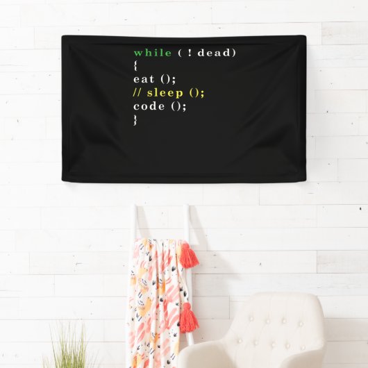 Computer Science Python Programmer Eat Code Slaap Spandoek (Insitu)