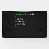Computer Science Python Programmer Eat Code Slaap Spandoek (Horizontaal)