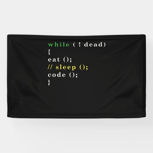Computer Science Python Programmer Eat Code Slaap Spandoek (Horizontaal)