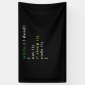 Computer Science Python Programmer Eat Code Slaap Spandoek (Verticaal)