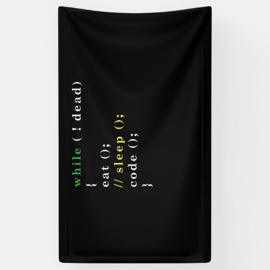 Computer Science Python Programmer Eat Code Slaap Spandoek (Verticaal)