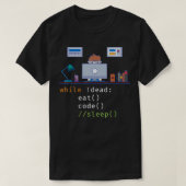Computer Science Python Programmer Gift Eat Code S T-shirt (Design voorkant)