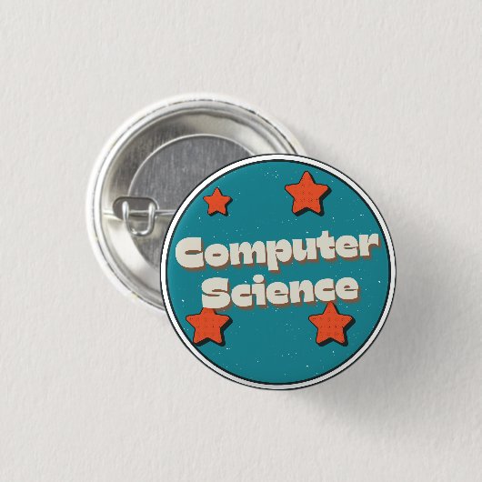 Computer Science Ronde Button 3,2 Cm (Voorkant /achterkant)