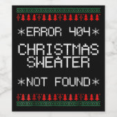 Computer Science Software Engineer Funny Lovers Wijn Etiket (Enkel label)