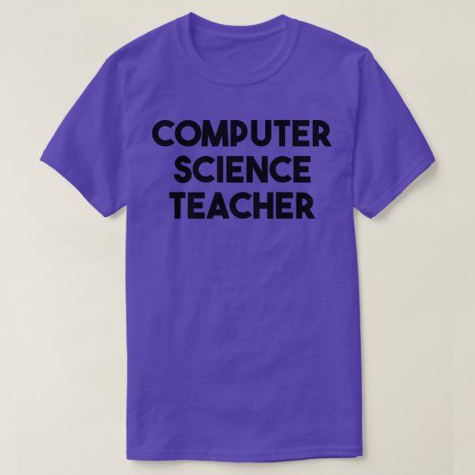 Computer Science Teacher Premium 282 T-shirt (Design voorkant)