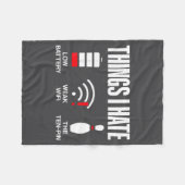 Computer Science Things I Hate Low Battery Weak Sc Fleece Deken (Voorkant (Horizontaal))