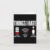 Computer Science Things I Hate Low Battery Weak Sc Kaart (Voorkant)