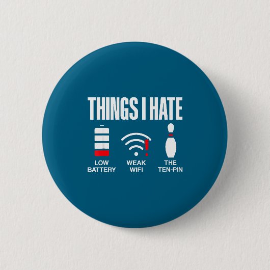 Computer Science Things I Hate Low Battery Weak Sc Ronde Button 5,7 Cm (Voorkant)