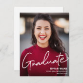 Computer Sciences Afstuderen Aangepaste fotonaam Aankondiging (Voorkant / Achterkant)