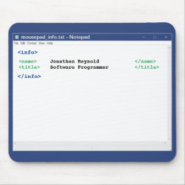 Computer Scientist Notitieblok Coder Format Progra Muismat