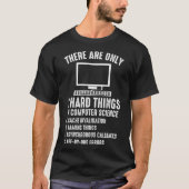 Computer Scientist Quote Coder Problemen Grappig T-shirt (Voorkant)