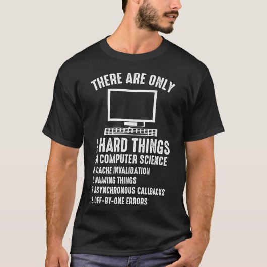 Computer Scientist Quote Coder Problemen Grappig T-shirt (Voorkant)