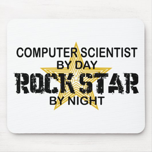 Computer Scientist Rock Star Muismat (Voorkant)