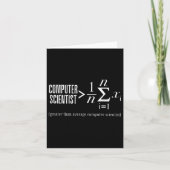 Computer Scientist Wiskunde Programmeur Coder Soft Kaart (Voorkant)