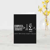 Computer Scientist Wiskunde Programmeur Coder Soft Kaart (Gele Bloem)