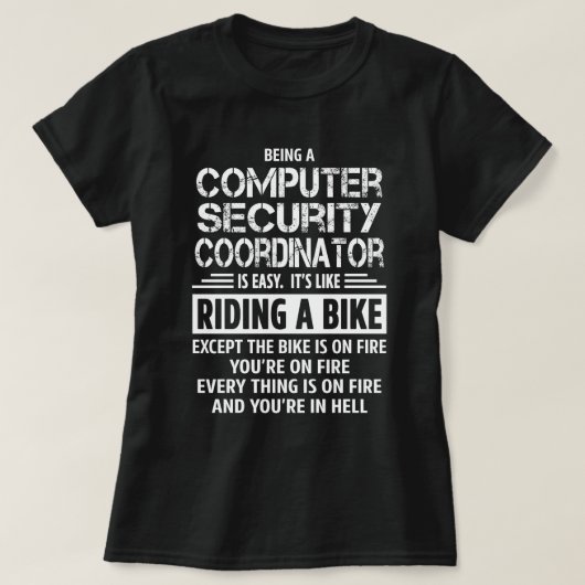 Computer Security Coordinator T-shirt (Design voorkant)