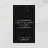 Computer Services & Programmer Visitekaartje (Achterkant)