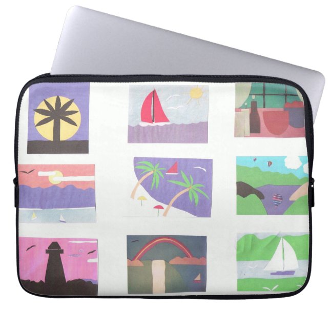 Computer Sleeve met Beach/Natuur-scènes (Voorkant)