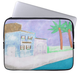 Computer Sleeve met Caribische Scène