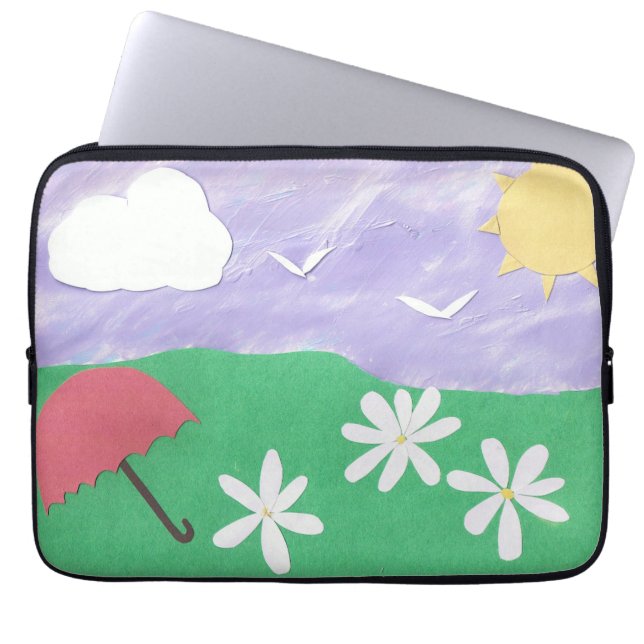 Computer-Sleeve met heldere externe scène Laptop Sleeve (Voorkant)