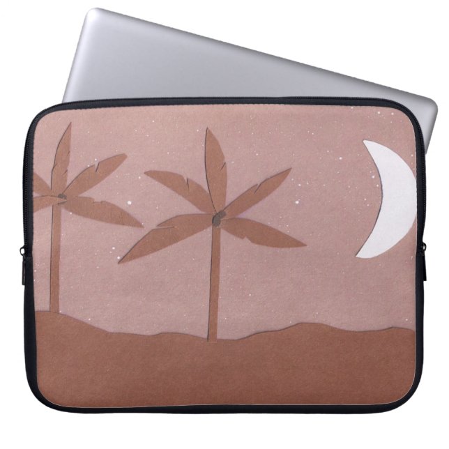 Computer Sleeve met Mountain- en Night Sky-scène (Voorkant)