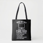 Computer Software Programmer Engineer Codeur Tote Bag (Voorkant)