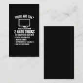 Computer Software Programmer Engineer Codeur Visitekaartje (Voorkant / Achterkant)