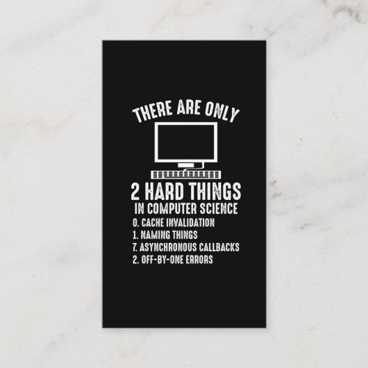 Computer Software Programmer Engineer Codeur Visitekaartje (Voorkant)