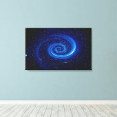 Computer Space Afbeelding Canvas Afdruk (Insitu (Houten vloer))