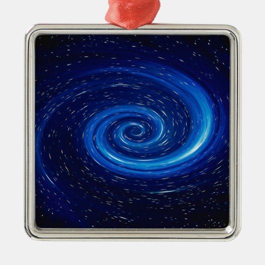 Computer Space Afbeelding Metalen Ornament (Voorkant)