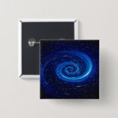 Computer Space Afbeelding Vierkante Button 5,1 Cm (Voorkant /achterkant)