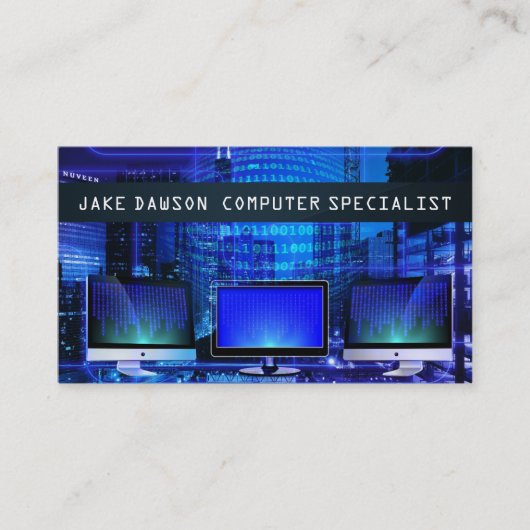 COMPUTER SPECIALIST, REPARATIE VISITEKAARTJE (Voorkant)