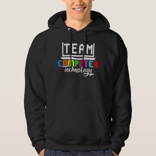 Computer Team Technology Teacher School Hoodie (Voorkant)