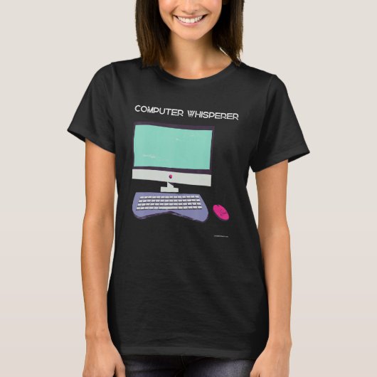 Computer Tech fluisteraar tovenaar ondersteuning 1 T-shirt (Voorkant)