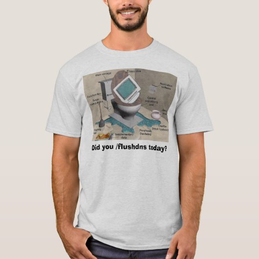 computer tech flush t-shirt (Voorkant)