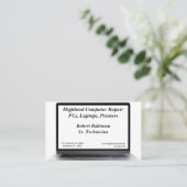 Computer Tech Reparatie Programmering Sales Visitekaartje (Staand voorkant)
