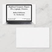 Computer Tech Reparatie Programmering Sales Visitekaartje (Voorkant / Achterkant)