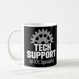 Computer Tech Support Id 10t Specialist Help Desk Koffiemok