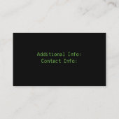 Computer & Tech Visitekaartje 2 (Achterkant)