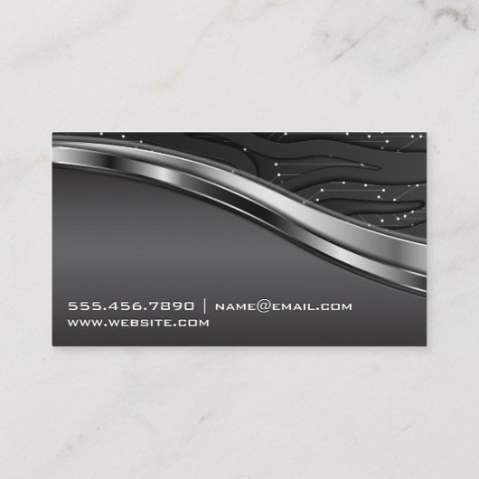 Computer Technologie | Metaal Visitekaartje (Achterkant)