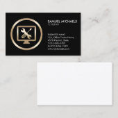 Computer Tools Icon PC Repair Business Card Visitekaartje (Voorkant / Achterkant)
