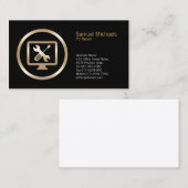 Computer Tools Icon PC Repair Visitekaartje (Voorkant / Achterkant)