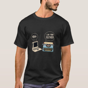 Computer typemachine Ik ben je vader programmeur A T-shirt
