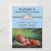 Computer Video Game Player heeft nieuwe baby ingev Kaart (Voorkant)
