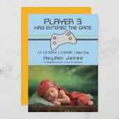 Computer Video Game Player heeft nieuwe baby ingev Kaart (Voorkant / Achterkant)