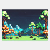 Computer Videospel Retro Inpakpapier Vel (Voorkant)