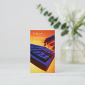 Computer-visitekaartje Visitekaartje (Staand voorkant)